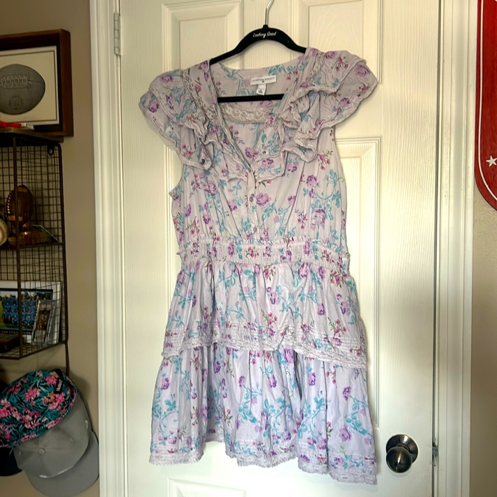 Love shack fancy purple dress.